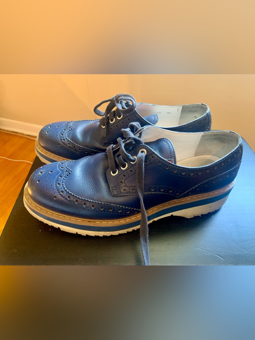 Prada Leather Shoes SZ 8.5